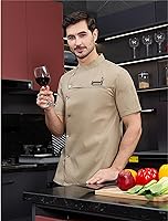 Vista 5 de Conjunto de chaqueta de chef para hombre (abrigo+delantal)