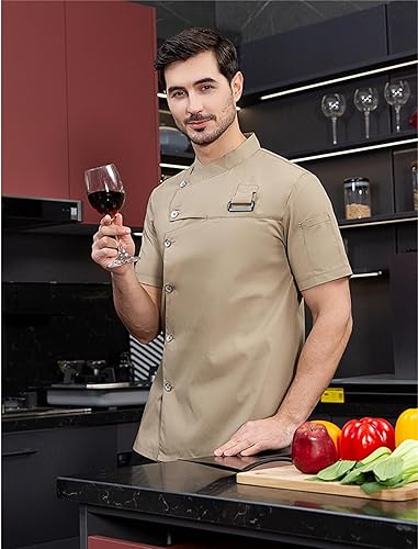 Miniatura 5 de Conjunto de chaqueta de chef para hombre (abrigo+delantal)