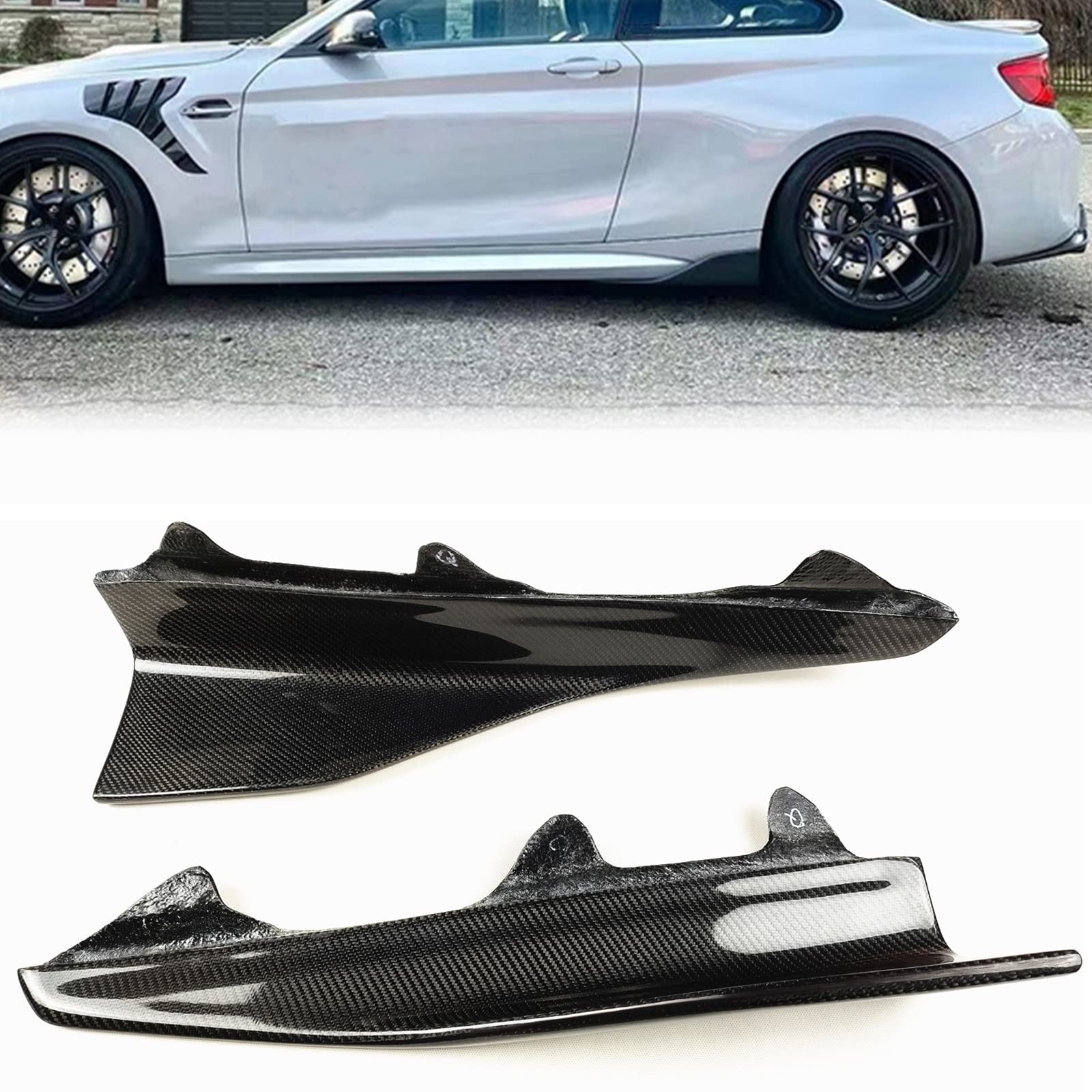 Séparateur inférieur F87 M2 lèvre de pare-chocs look piste