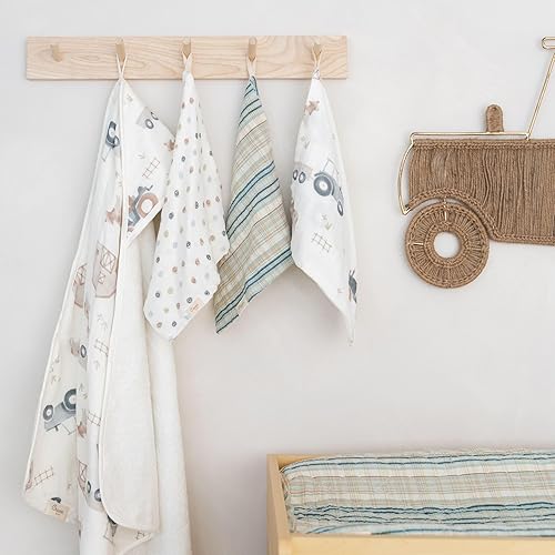 Vista 30 de Crane Baby Toalla con capucha - 100% algodón y tela de rizo, teñido anudado rosa, 30 x 30 pulgadas, toalla de playa y baño con capucha para bebé