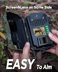 iZEEKER Trail Camera HD 36MP, Trail Cameras with 940nm No Glow Infrared LEDs, No WiFi, Night Vision Motion Activated IP66 Waterproof for Wildlife Watching Indoor Security