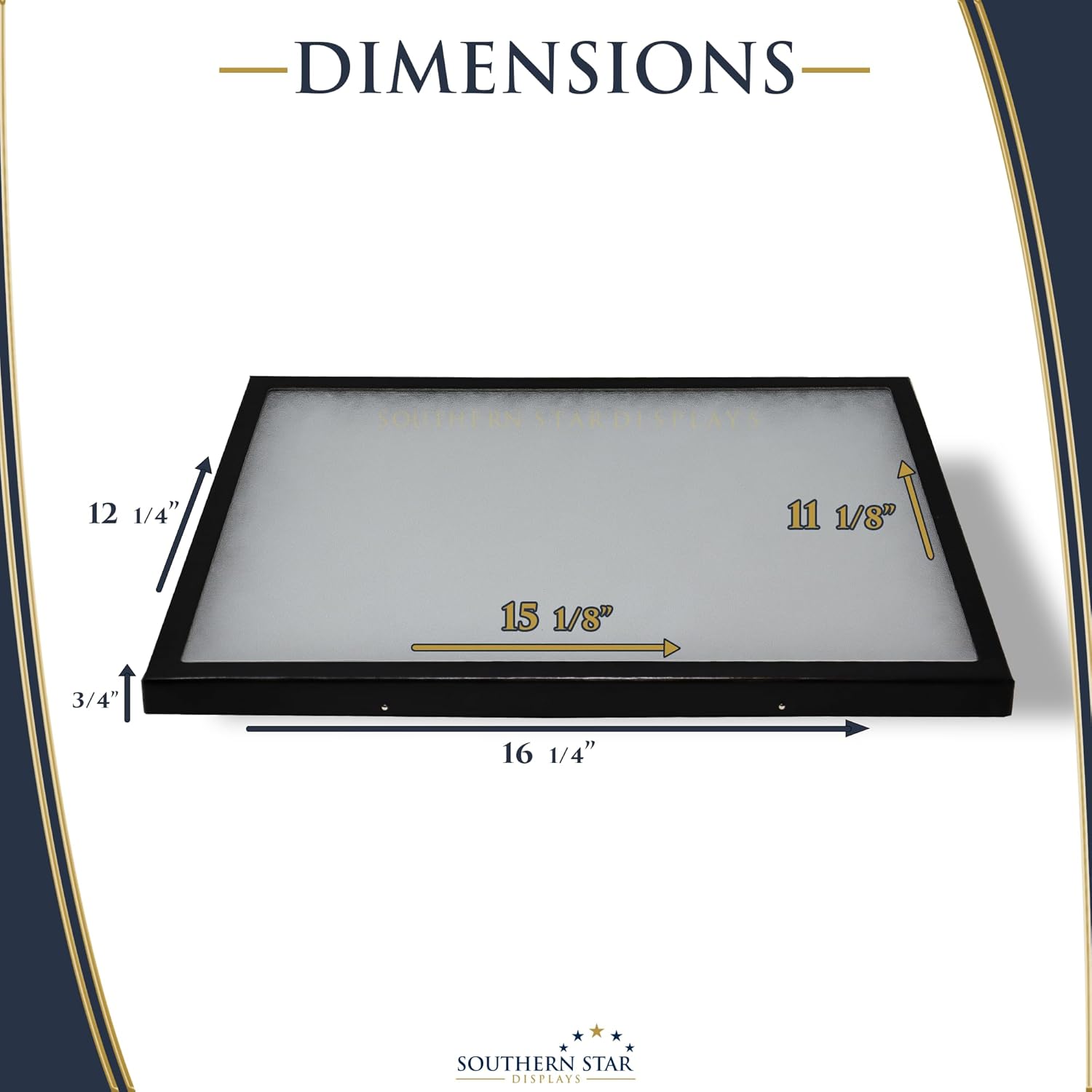 3 Pack of Riker Display Cases 12 x 16 x 3/4 for Collectibles Jewelry & More