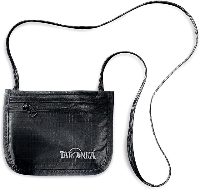 Tatonka Brustbeutel Skin ID Pocket - Kleine Geldbörse zum Umhängen mit Klettverschluss- und Reißverschlussfach - Bietet Platz für Personalausweis, Führerschein, Kreditkarten, Bargeld