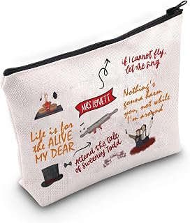 PXTIDY Sweeney Musical Makeup Bag Musical Gift Makeup Bag Theatre Bag Sondheim Fans Gifts Demon Barber Gift