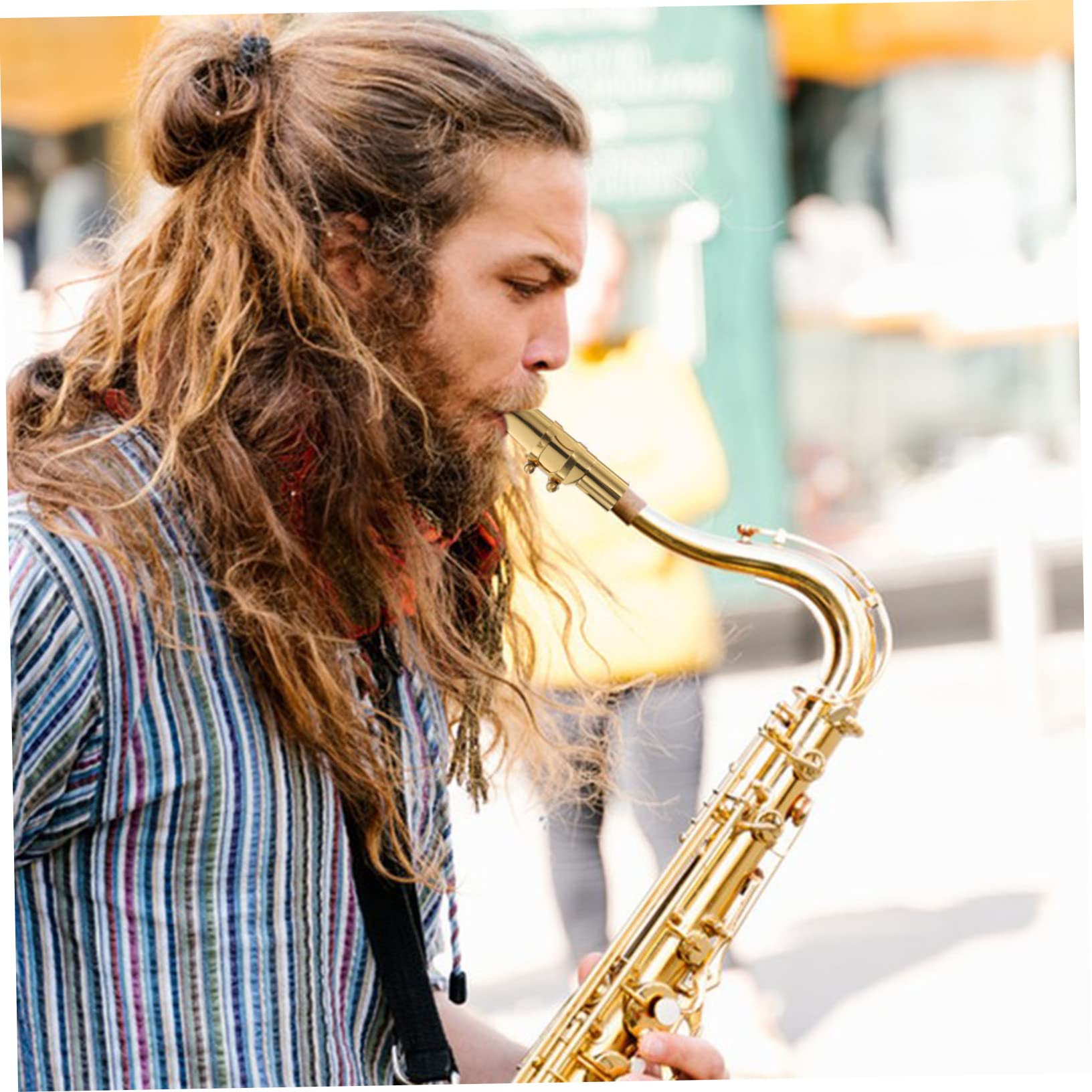 BESPORTBLE Saxophon-metallflötenkopf für Altsaxophon Robustes Zubehör für Saxophon Ersatzteile für Instrumentenzubehör