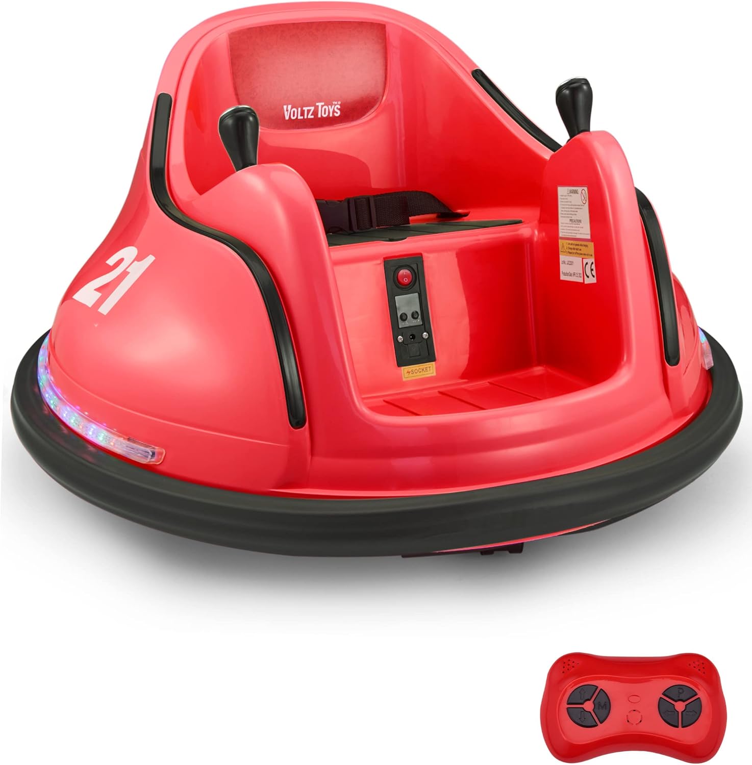 Kids Republic 12V Electric Bumper Car for Kids with 360° Rotation, Dual