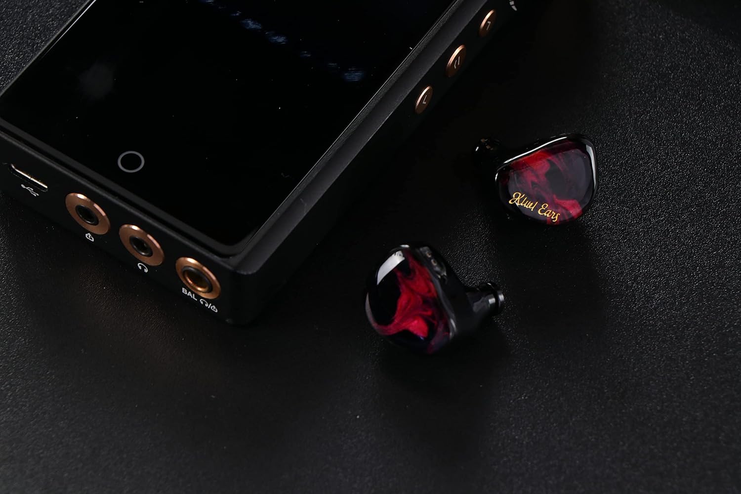 Linsoul Kiwi Ears Cadenza in Ear Minitor (Red) + Kiwi Ears Flex Earbud Tips