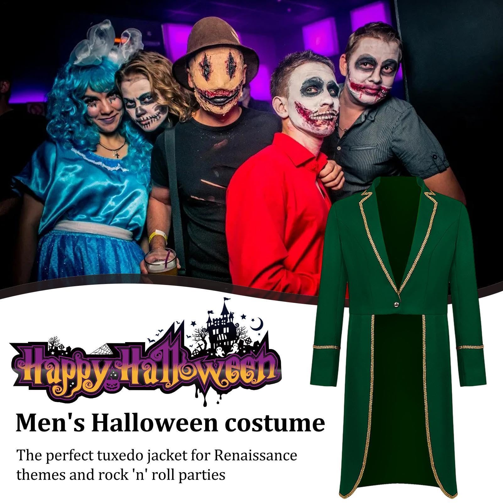 Steampunk - Disfraz vintage de Halloween con ribete dorado