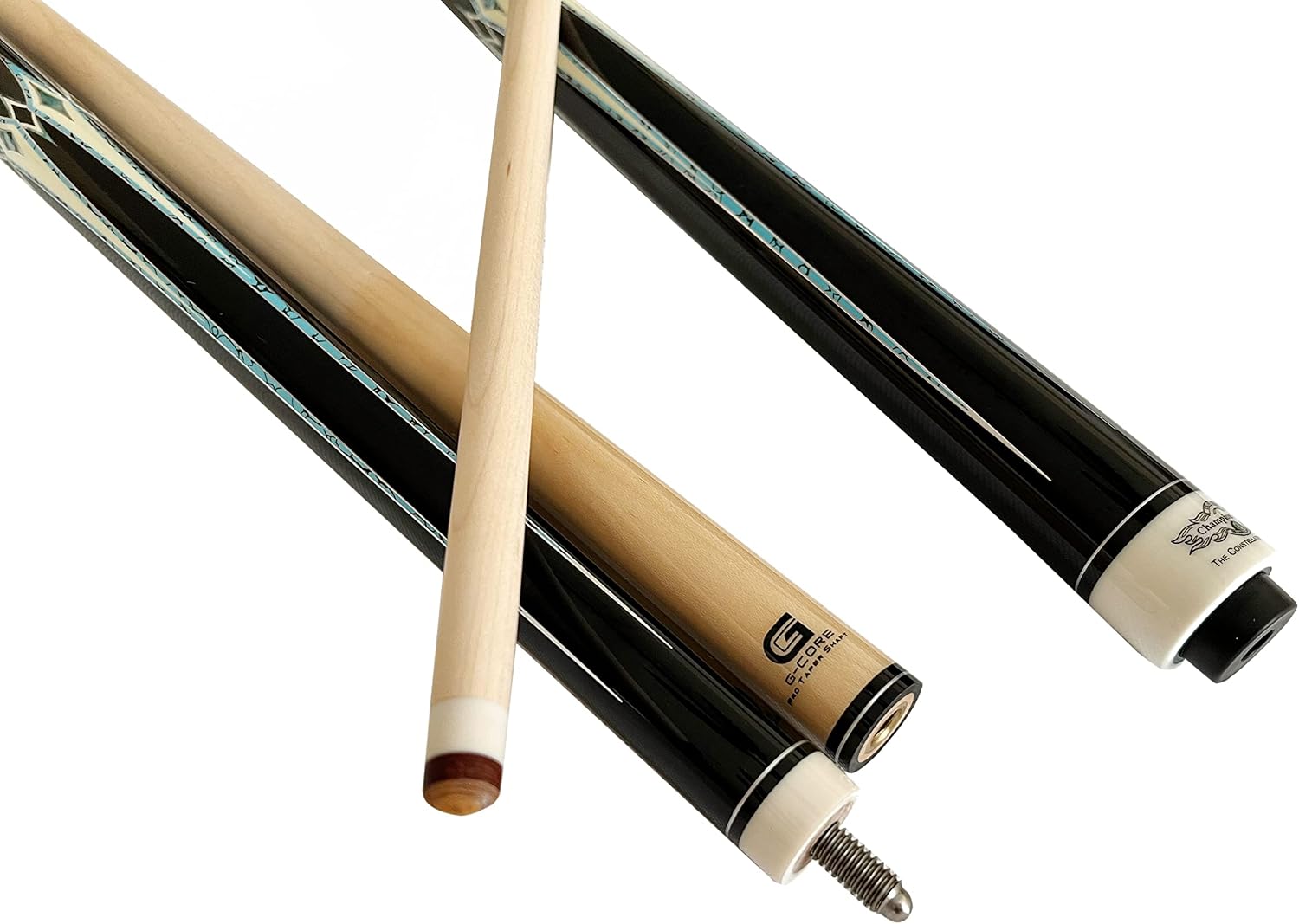 2022 New Champion Constellation Series Pool cue-5/16 x18,57", 11.75 or 12.75mm, with 5 Inches, 8 Inches Cue extenion or No Cue Extension