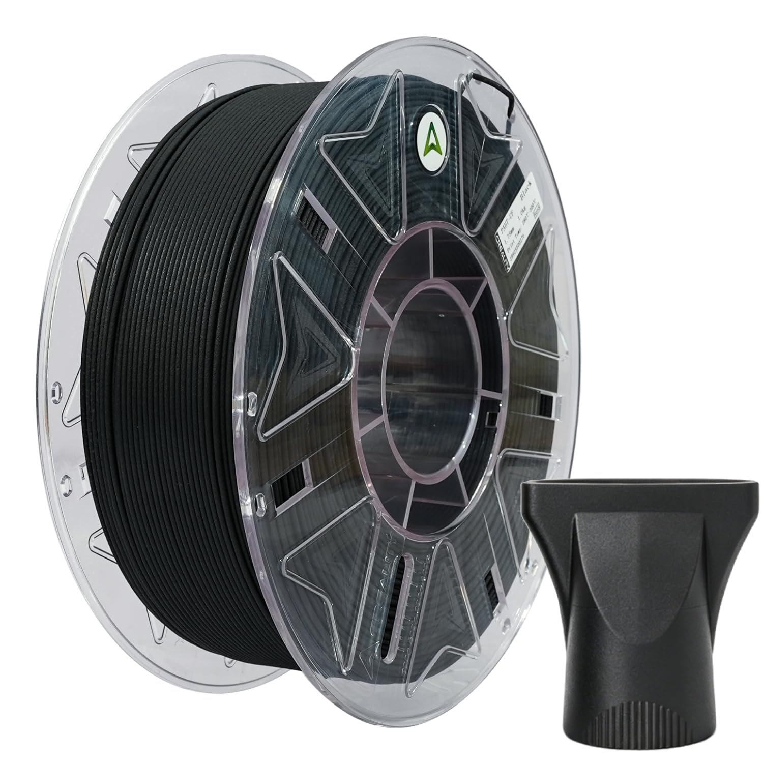 Creality Filamento PAHT-CF da 1,75 mm, nylon PA (CF-rinforzato) ad alta resistenza e resistenza al calore, compatibile con la maggior parte delle stampanti 3D, 1 kg nero