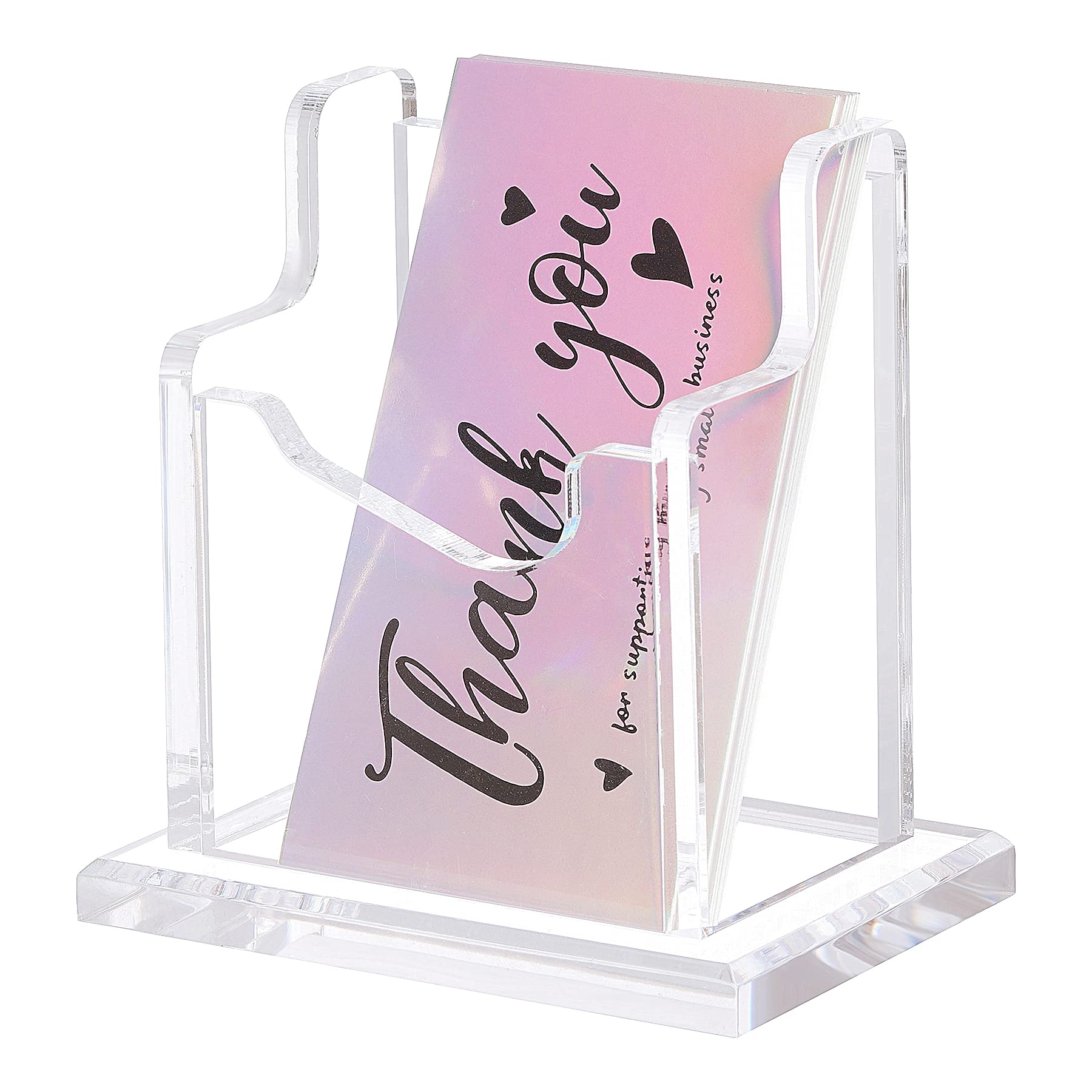 Acrylic Brochure Holder Business Card Literature Holder Clear Magazine Pamphlet Display Stand Booklet Desk Mount Trifold Holder Countertop Organizer