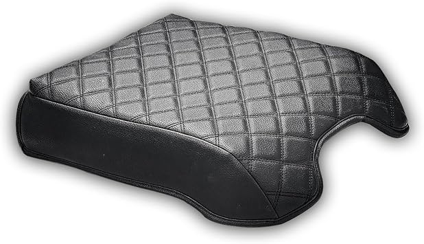 Center Console Cover Compatible with 2015-2020 Ford F150 F250 F350 F450 Accessories, Leather Cover Center Console Lid Protector