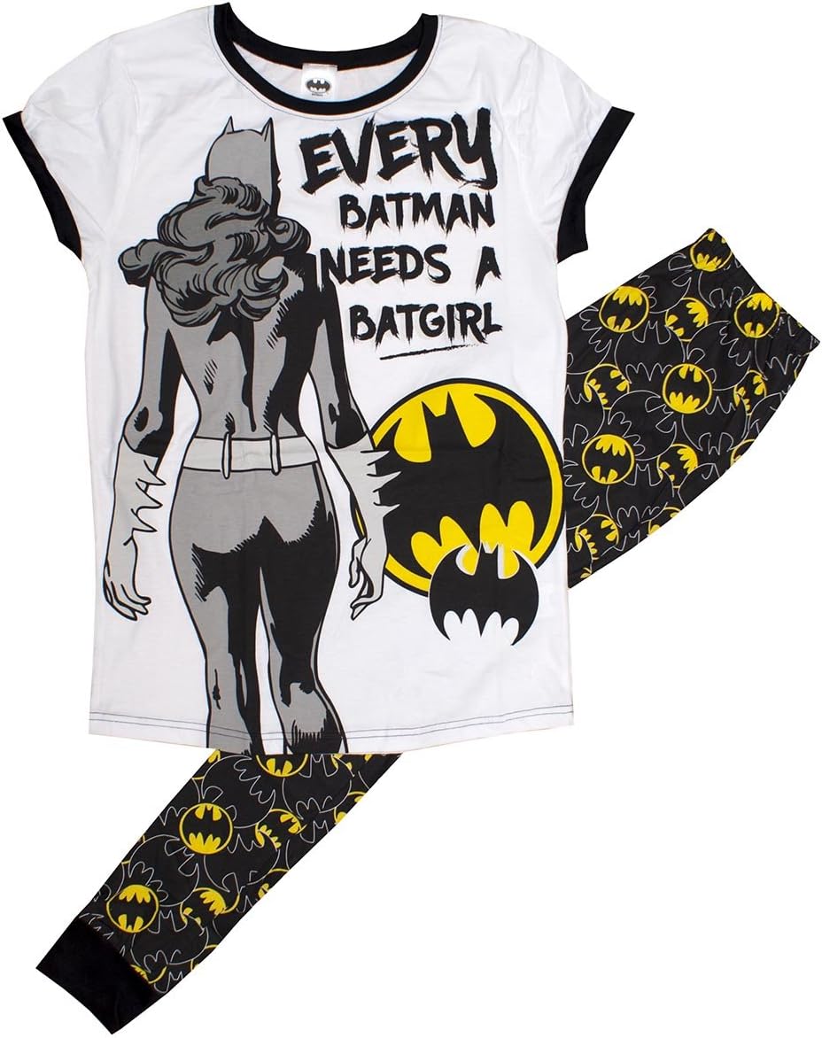 Womens Official DC Every Batman Needs a Batgirl Pyjamas Plus Sizes from 8 to 22