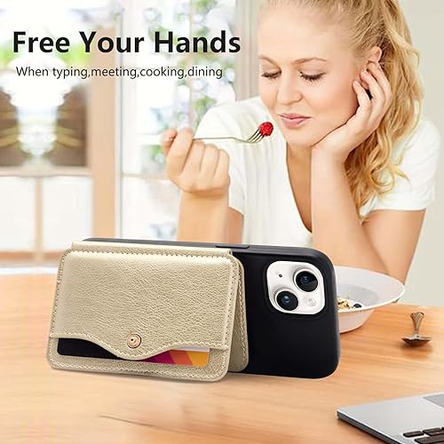 Vista 6 de Monedero para teléfono celular con adhesivo delgado 3M M-Plateau para teléfono celular para iPhone 12 y iPhone 13 Pro Max de 6.1 pulgadas, One Plus