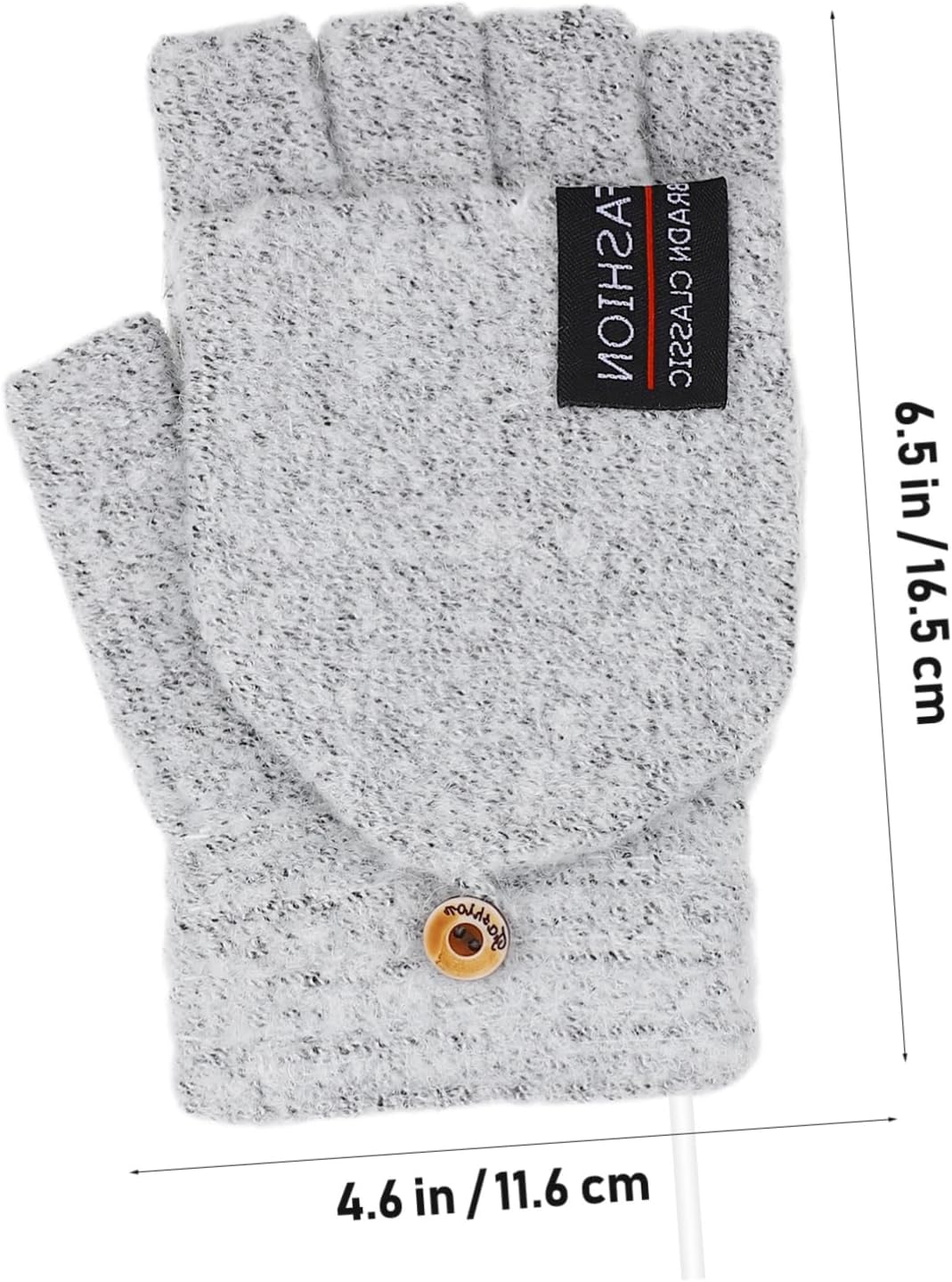 5pairs USB Heated Fingerless Gloves for Typing Convertible Mittens Double-Sided Heating Warm Hand Warmers for Activities for Office Outdoor Use