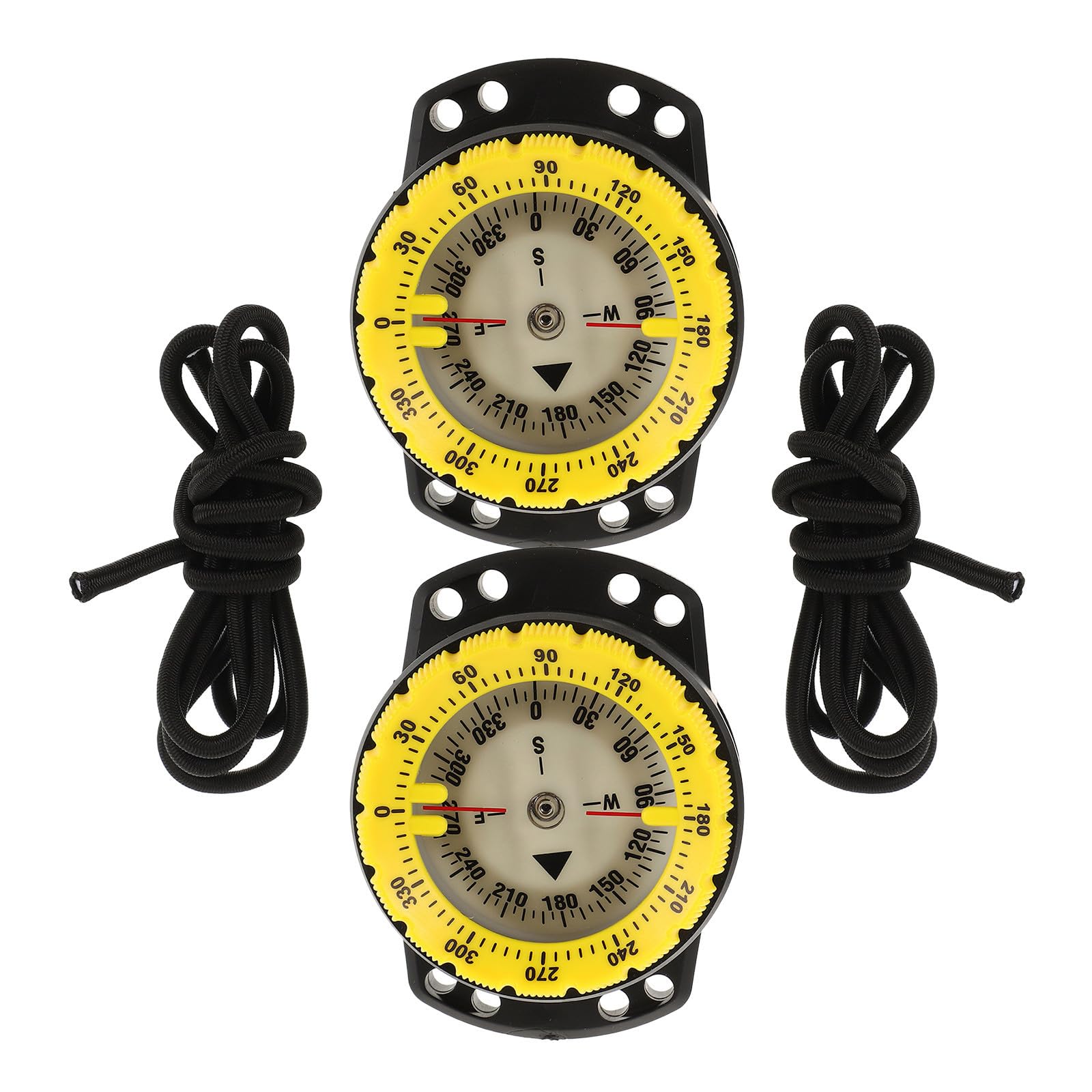 2 Piezas Brújula de Buceo Pulsera Elástica y Dial Luminiscente