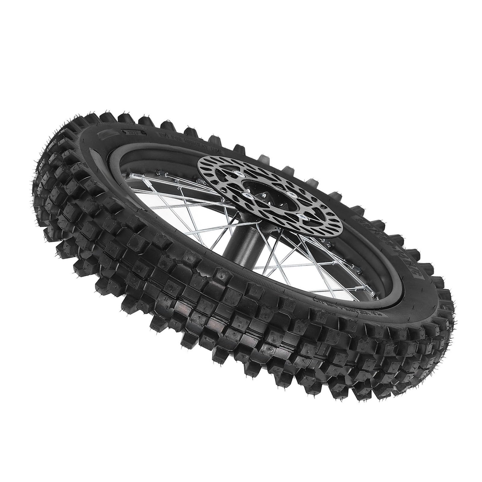 Yctze Conjunto de Neumáticos de Llanta de Rueda Trasera 14 Pulgadas 90/100-14 Eje 12 Mm con Rotor de Freno 190 Mm y Sprocket 420 41T para Tao Kayo TSD 110 TD 125 Apollo SSR