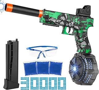 Electric Gel Ball Blaster Toy - Automatic Gel Ball Blaster with 30,000 Gel Balls Water Beads Blaster for Boys Kids Adults Age 12+