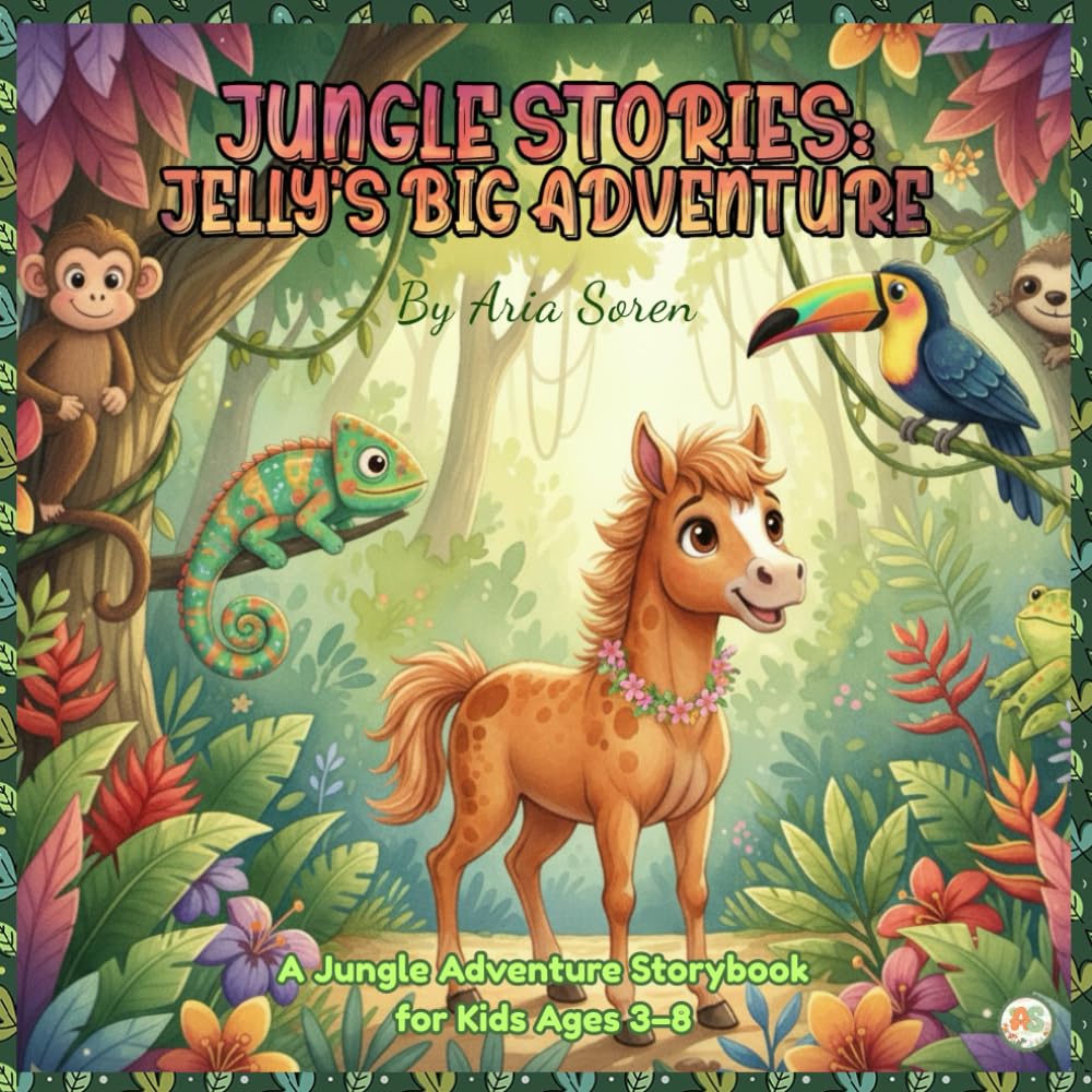 Jungle Stories: Jelly's Big Adventure (Book 1): A Jungle Animal Adventure Storybook for Kids Ages 3–8 | A Heartwarming Tale of Bravery, Friendship & Fun | Meet Jelly the Horse and His Animal Friends