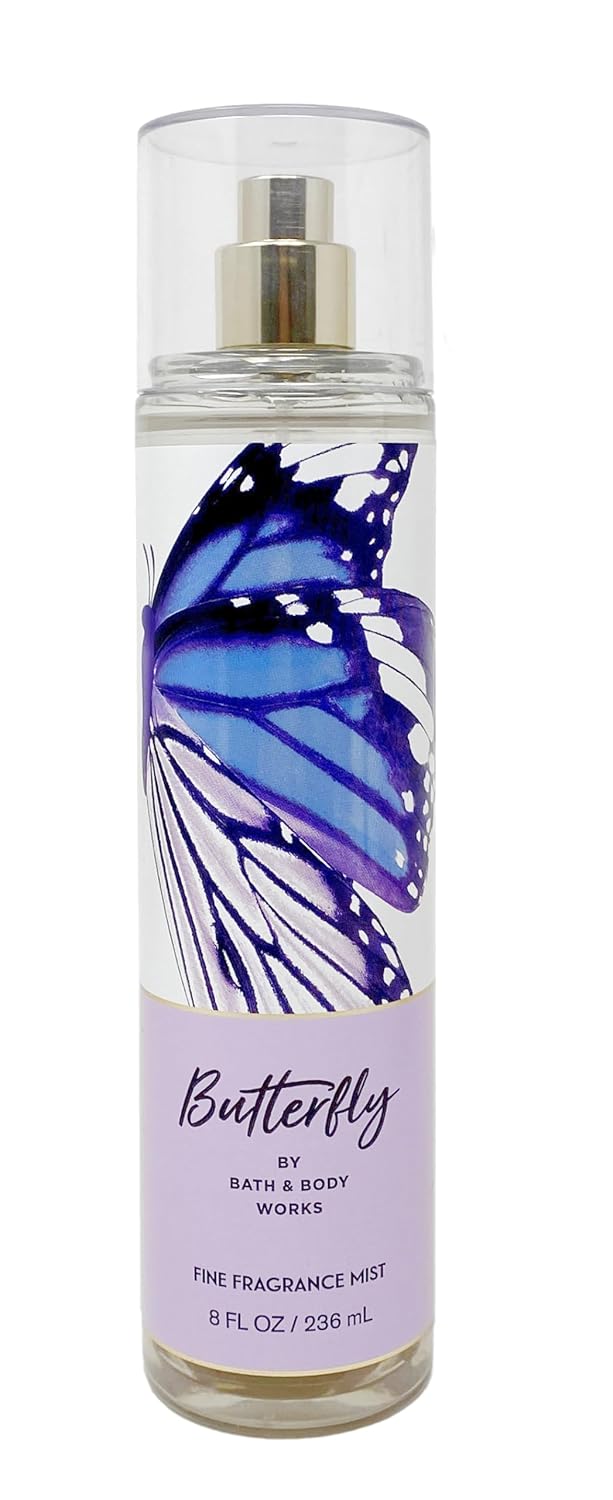 Bath & Body Works Butterfly - Gold Woven Basket 5 Piece Gift Set - Fine Fragrance Mist, Moisturizing Body Wash, Body Cream, Shower Gel and Body Lotion With a Natural Oats Sample Soap - Image 3