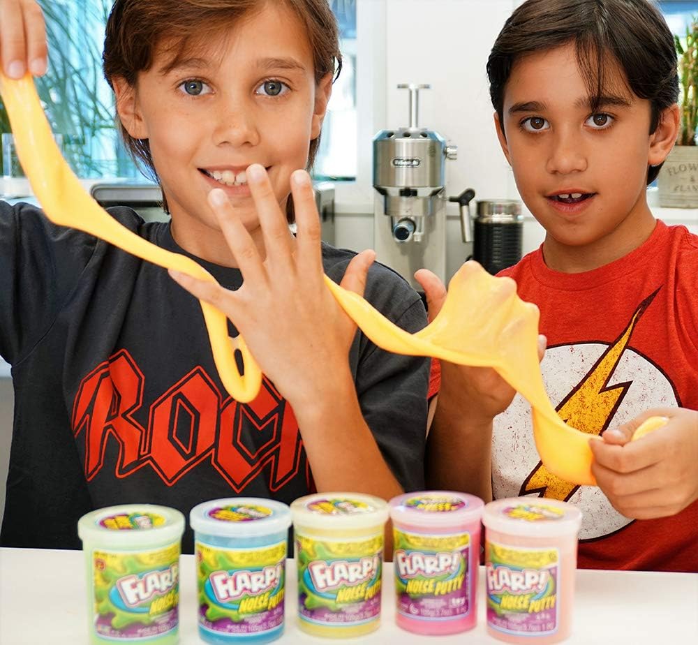 JA-RU Flarp Noise Putty for Kids with Plastic Container (1 Slime Toy) Scented Sensory Putty | Funny Fart Noise Maker | Stress Relief Toy | Slime Party Favors for Kids. 10041-1p - Image 4
