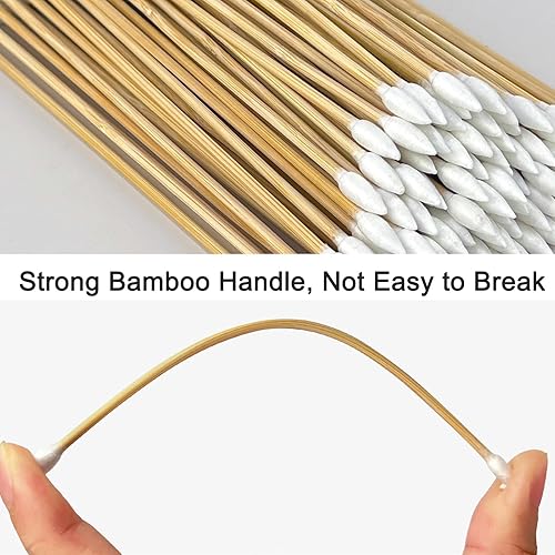 Miniatura 3 de Garrelett Hisopos de limpieza de pistolas, hisopos de algodón de 6 pulgadas de largo, herramienta de limpieza de precisión para áreas difíciles de