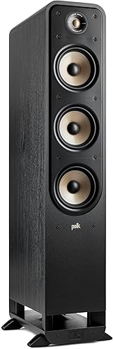 Polk Signature Elite ES60 - Altavoz de pie con certific. de audio de alta resolución, compatible cDolby Atmos y DTSX, tweeter de 1 pulg y woofer de