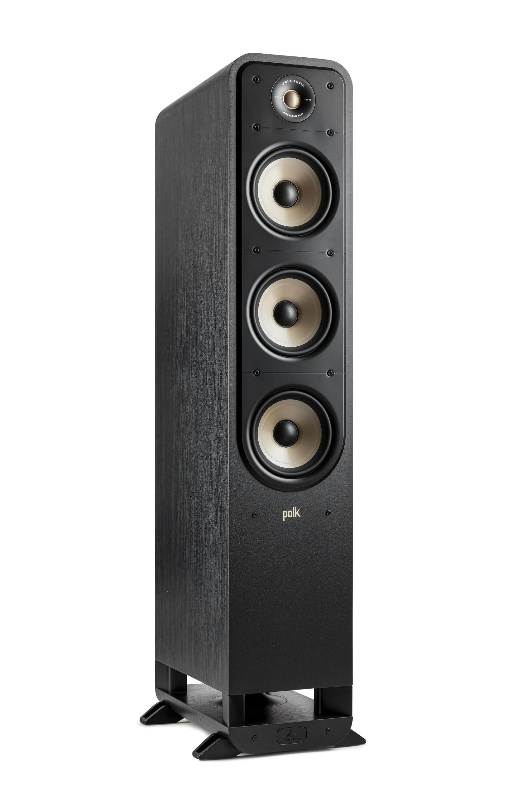 Polk Signature Elite ES60 Tower Speaker - Hi-Res Certified, Dolby Atmos Speakers & DTS:X Compatible, 1" Tweeter & (3) 6.5" Woofers, Power Port Technology for Effortless Bass, Stunning Black