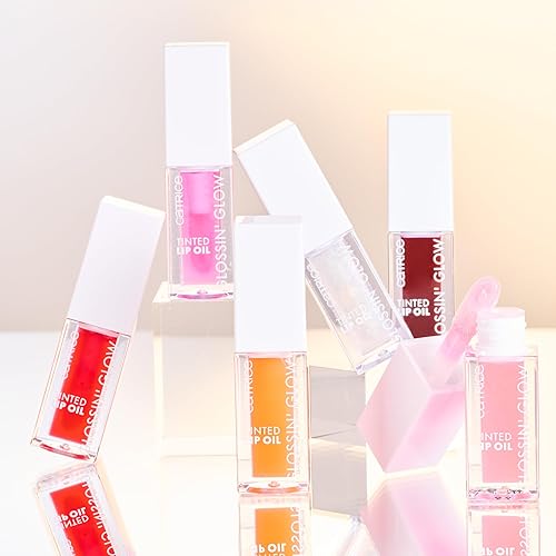 Vista 53 de Catrice Aceite labial teñido Glossin' Glow Tinte labial hidratante de alto brillo Con aceite de cereza y granada Vegano, sin gluten y libre