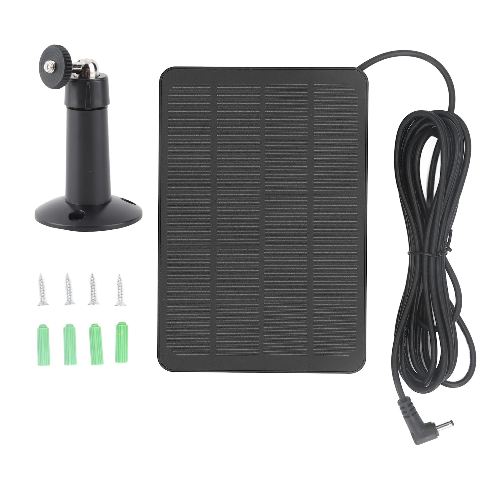 Cargador Solar de Anillo de 10W, Panel Solar de Anillo para una Leva de Palo, Cargador de Energía Solar Portátil IP65 Profesional Eficiente Profesional para la Leva del (CSP4W-DC-B)