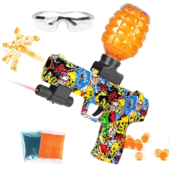 Buy JFIEEI Gel Ball Blaster Gun Full Auto Gel Ball Blaster with 10000
