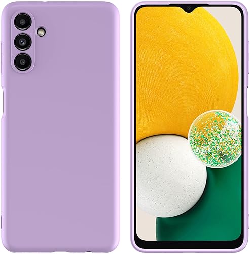 Foluu Funda de silicona para Samsung Galaxy A14 5G, funda protectora de goma de gel líquido con forro de microfibra suave, carcasa rígida delgada a