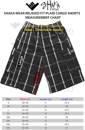 Shaka Wear Men's Cargo Shorts
