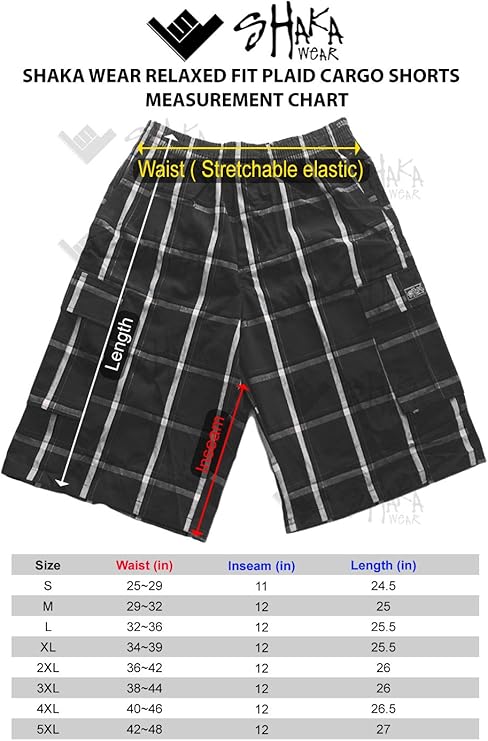 Shaka Wear Men's Cargo Shorts