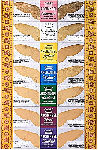 Colección de incienso de Arcángel Chamuel, Gabriel, Jophiel, Michael, Raphael, Uriel, Zadkiel 7 aromas distintos diseñados para cada arcángel 7