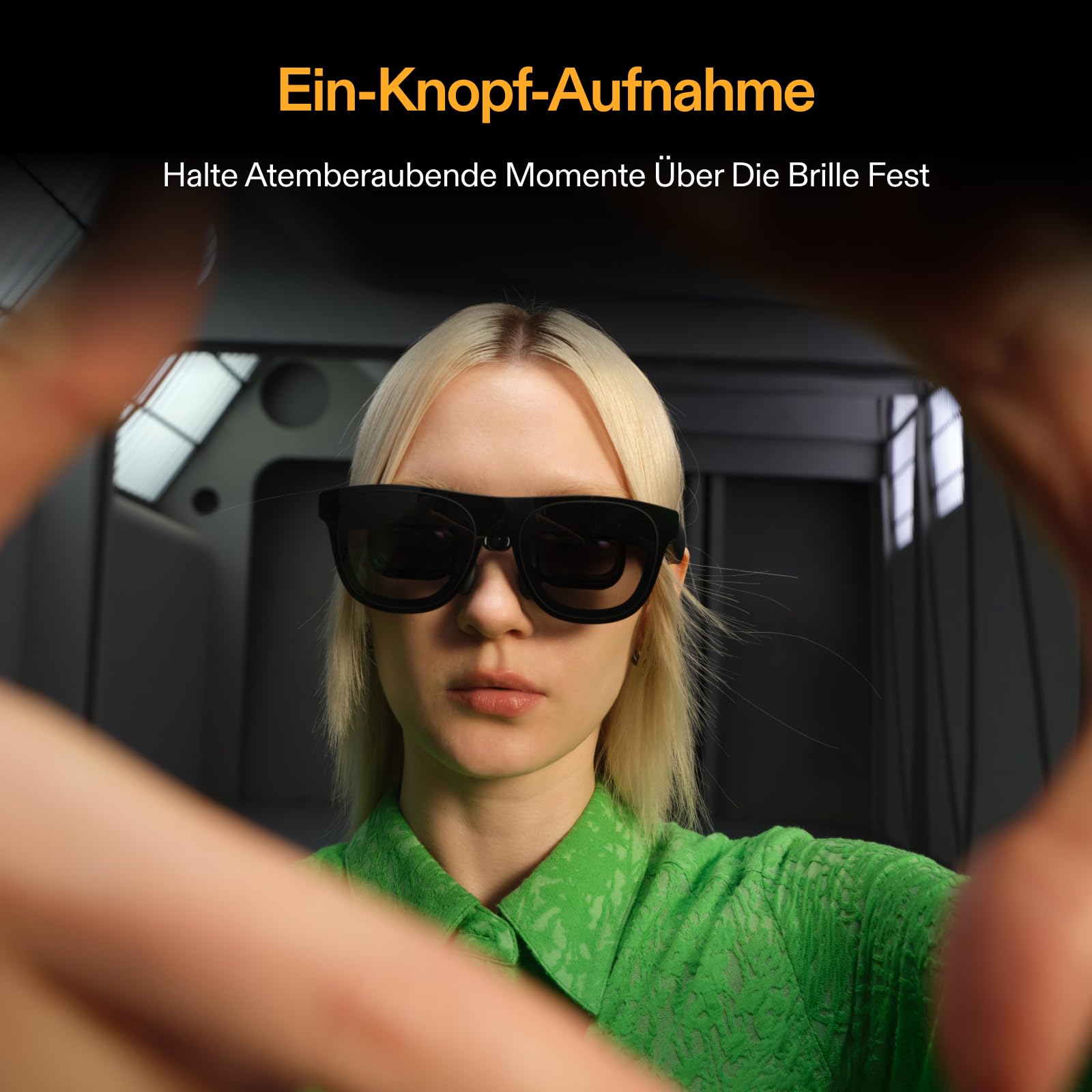 XREAL 1S AR Brille Bundle XREAL Eye Mini Videokamera, für iPhone 17/16/15, mit REAL 3D, Native 6DoF Raumankerfunktion