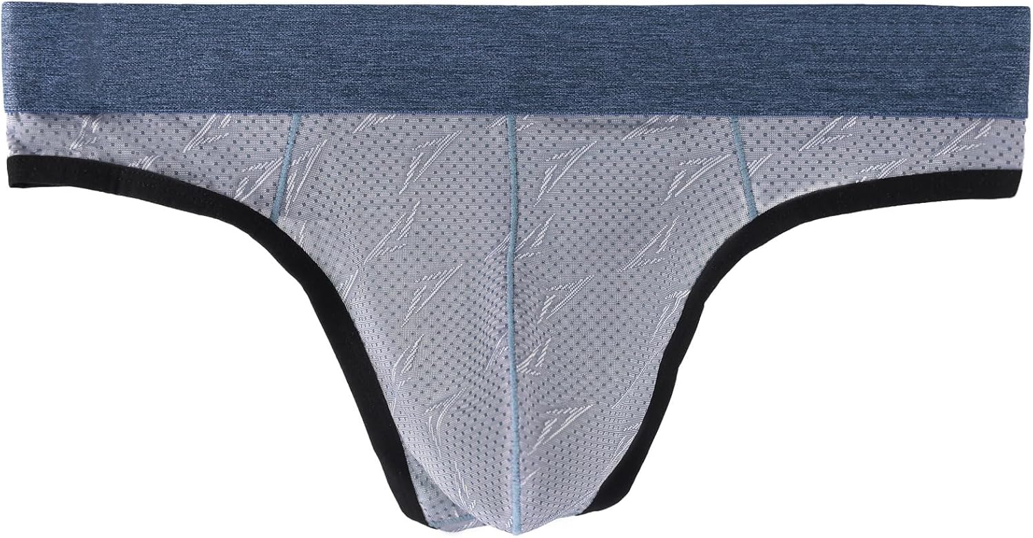 Summer Code Mens Mesh Thong Underwear Elastic Waistband T-Back Underwear Pack - Image 4