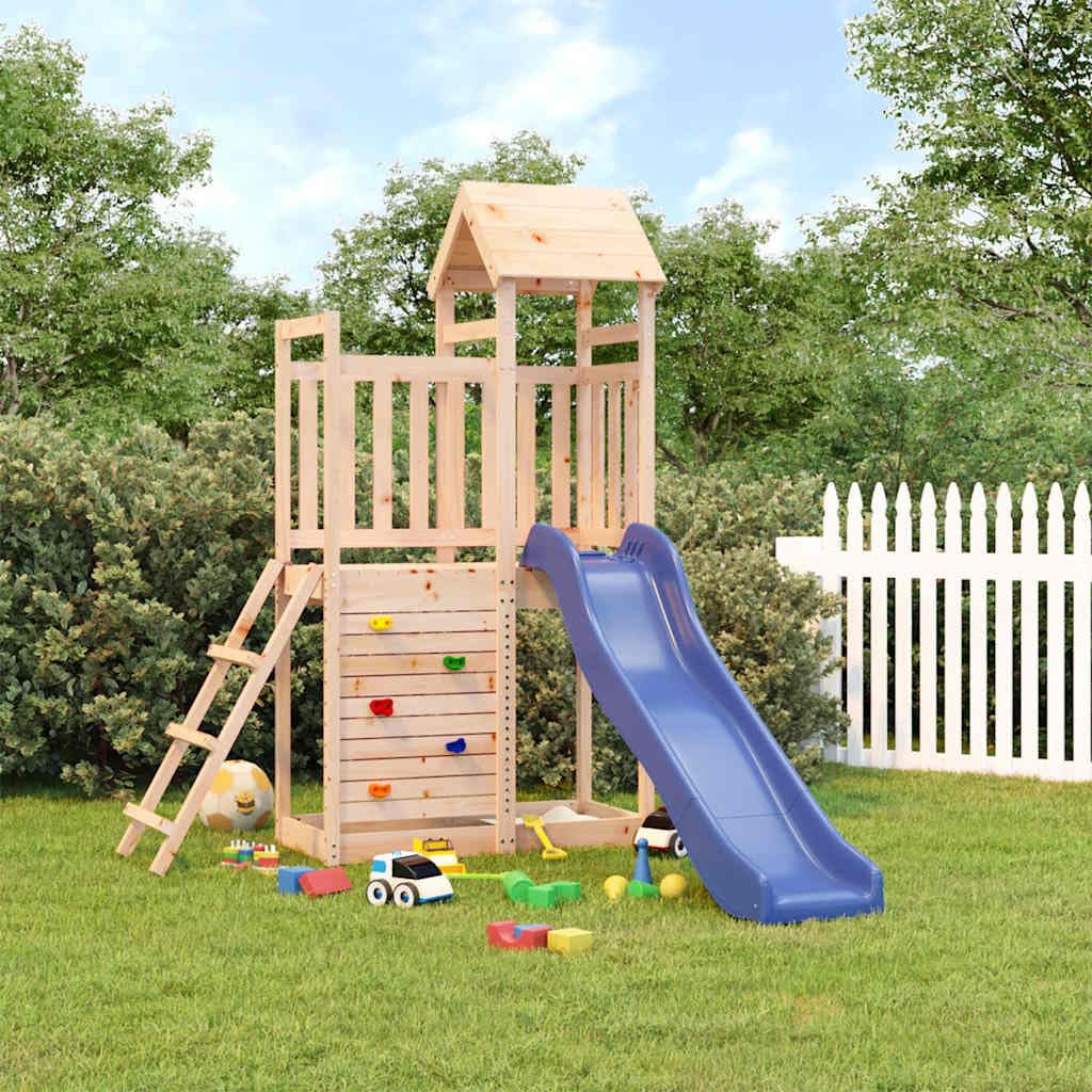 Genérico Parque Infantil de Exterior Madera Maciza de Pino,Juegos y Juguetes,Estructuras para Juegos al Aire Libre,Columpios y estructuras de juegos-3155888
