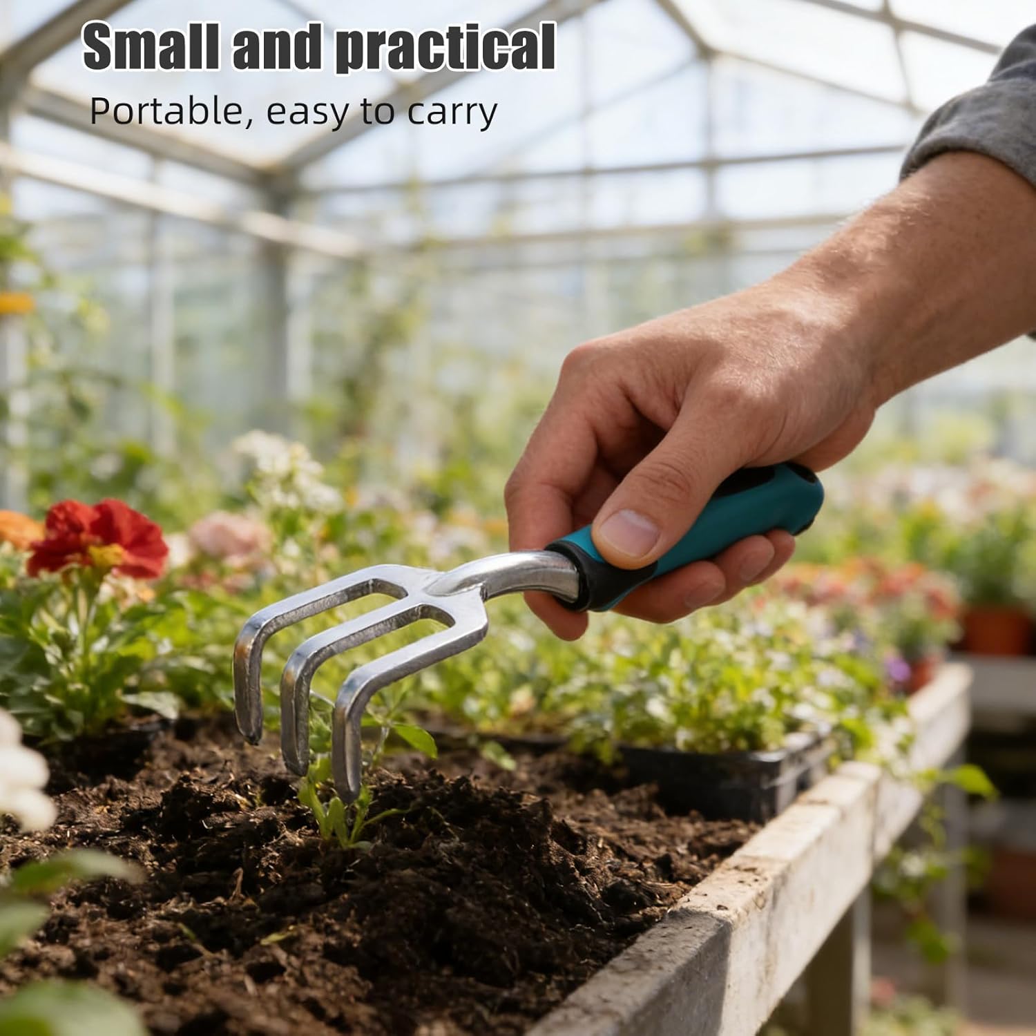 7pcs Gardening Tools Set - Complete Heavy Duty Garden Tools Set with Handbag - Gardening Supplies Kit Or Beginners Professional