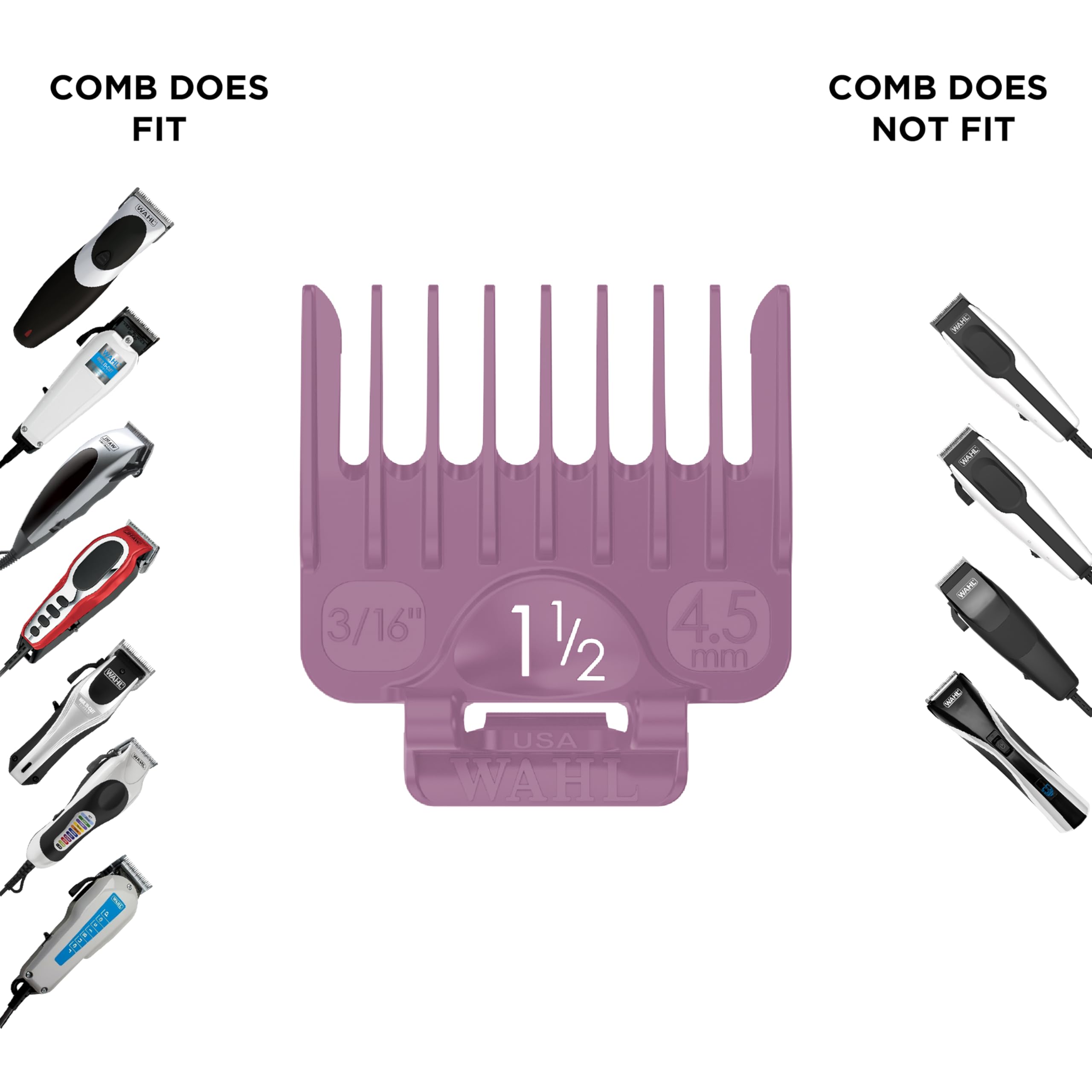 Wahl 1.5 Comb Attachment Clipper, 4.5 mm Length : Amazon.co.za: Beauty