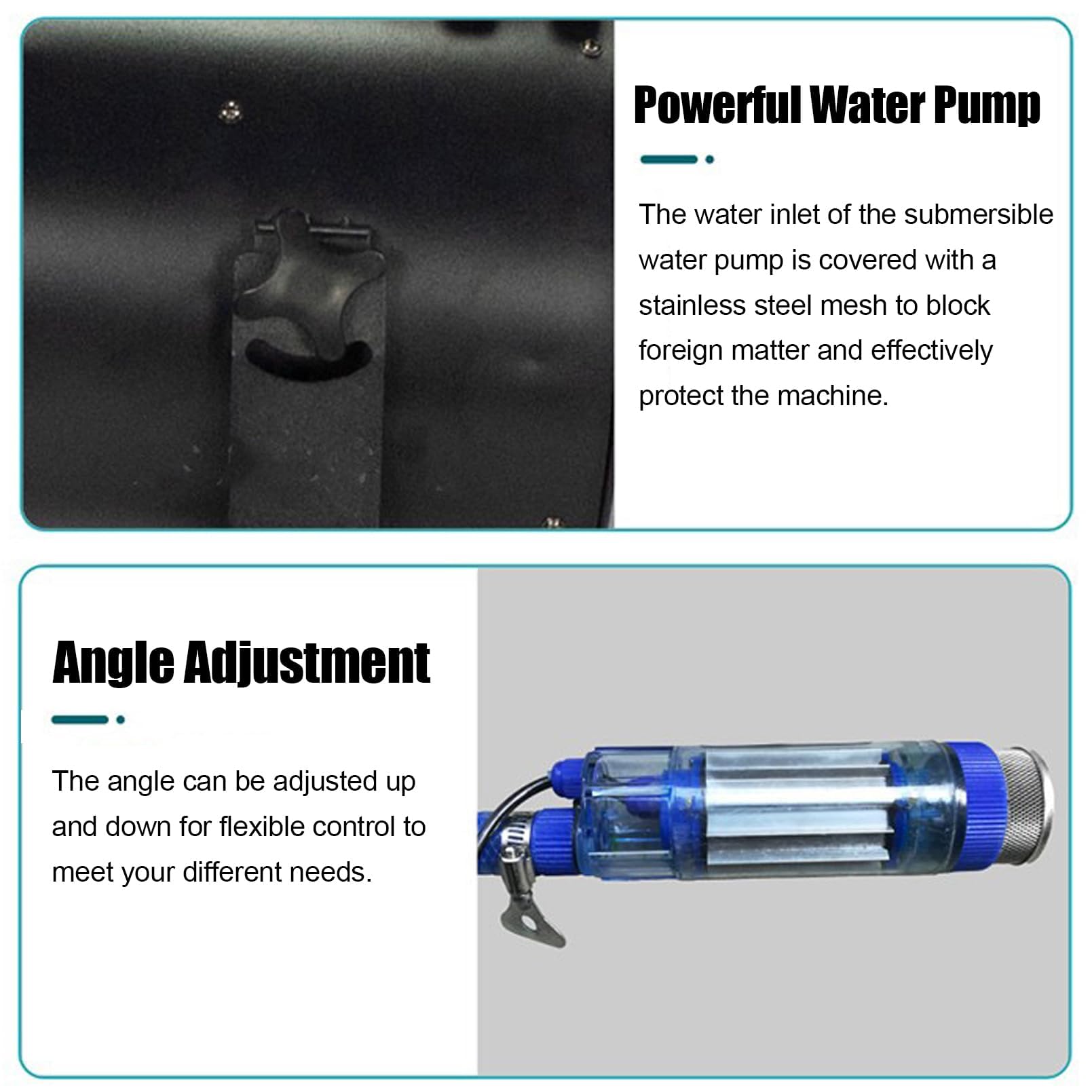 Macchina per Schiuma da 1000 W per Esterni (Area 60 m, Distanza 6-8 m) Effetto palcoscenico, Testa Mobile, Attrezzatura per Feste in Discoteca, Atmosfera Natalizia, Custodia per DJ