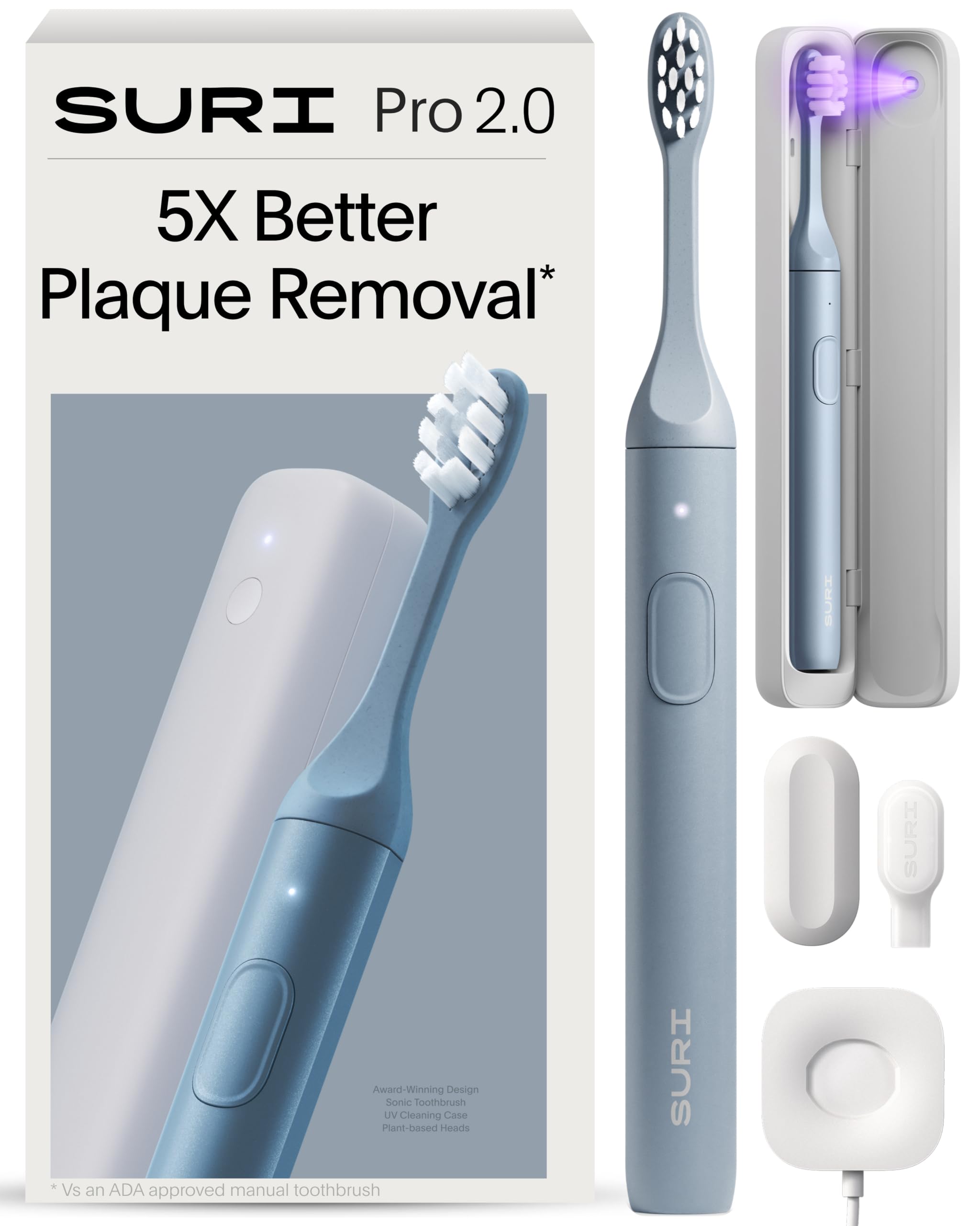 Amazon.com: SURI Pro Sonic Electric Toothbrush | Over 4+ Weeks