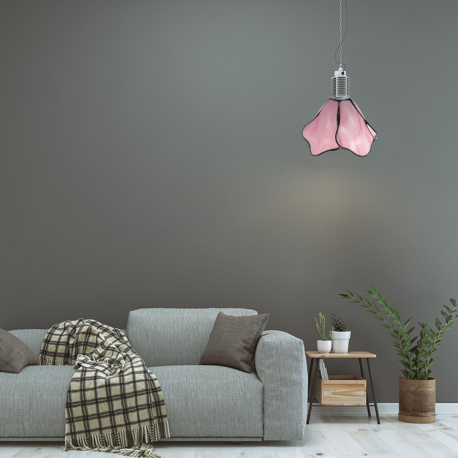 Toddmomy Pantalla en Forma de Loto para Lámpara de Cristal Rosa | Vidrio, Estilo Liso y Delicado, para Techo y Pared, Difunde la Luz y Protege el Punto Luminoso