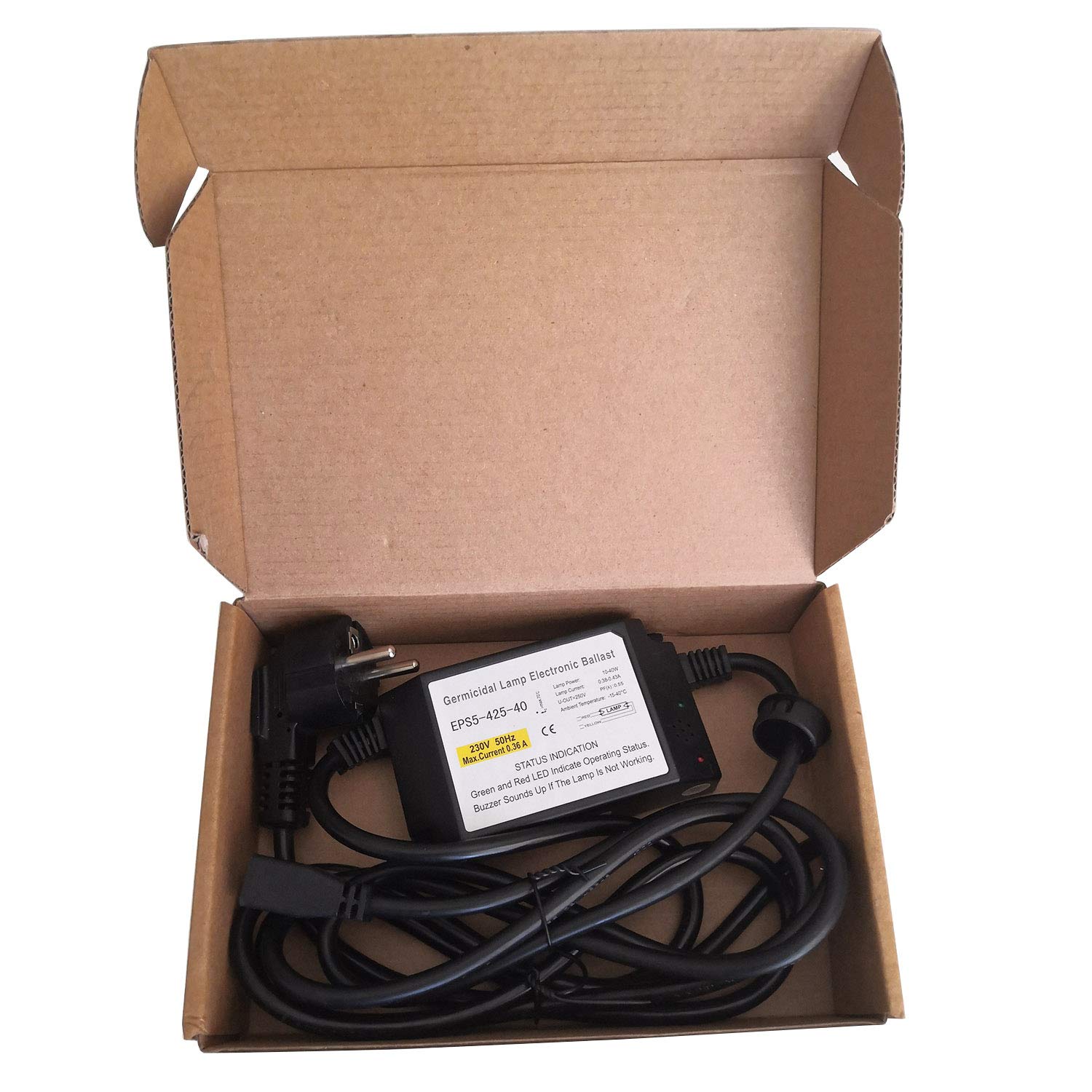 EPS5-425-40 EU Spina 40W 230V Germicidal Lampada Ballast Elettronico UV Zavorra T5 Abbiamo un Allarme in Funzione IP60 RW5-425-40, UL C