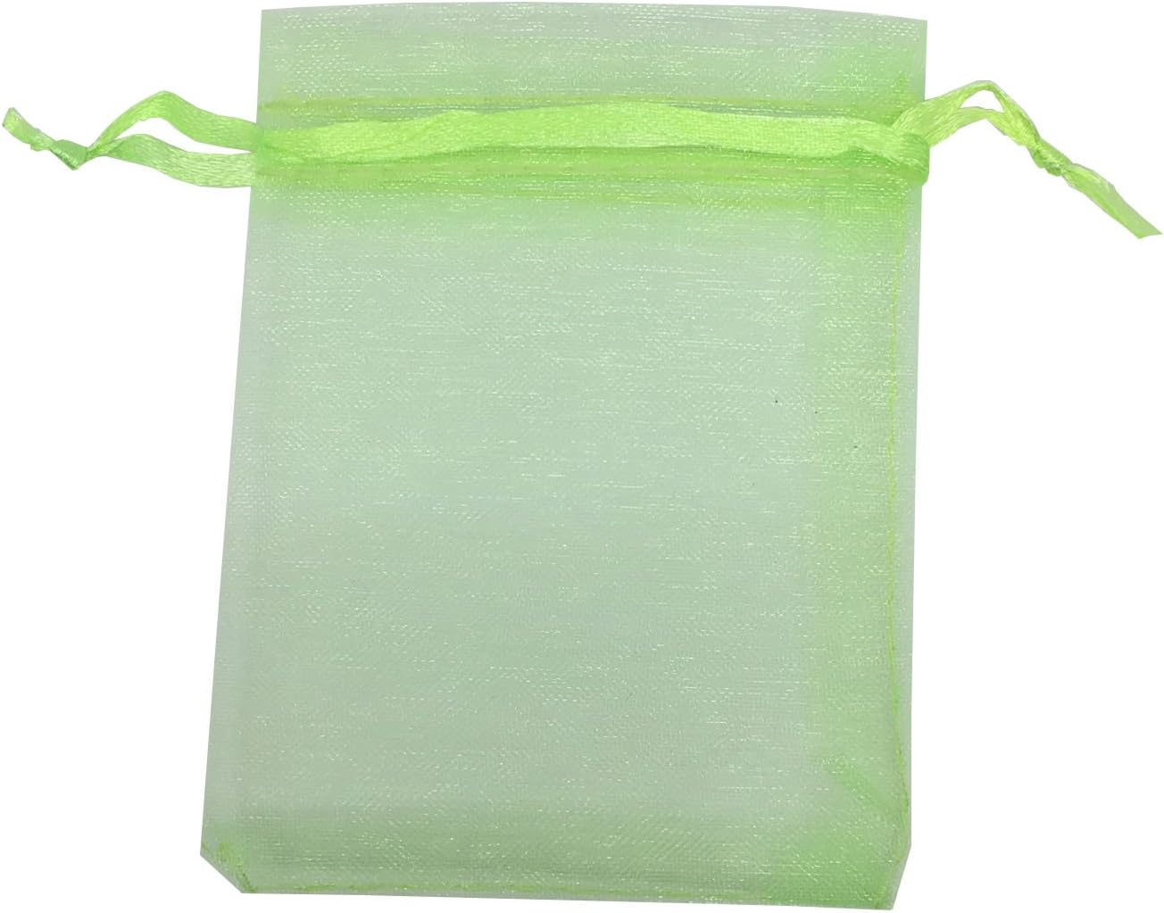 ANSLEY SHOP YIJUE 100pcs 4x6 Inches Drawstrings Organza Gift Candy Bags Wedding Favors Bags (Green), 1 count (Pack of 100) - Image 4