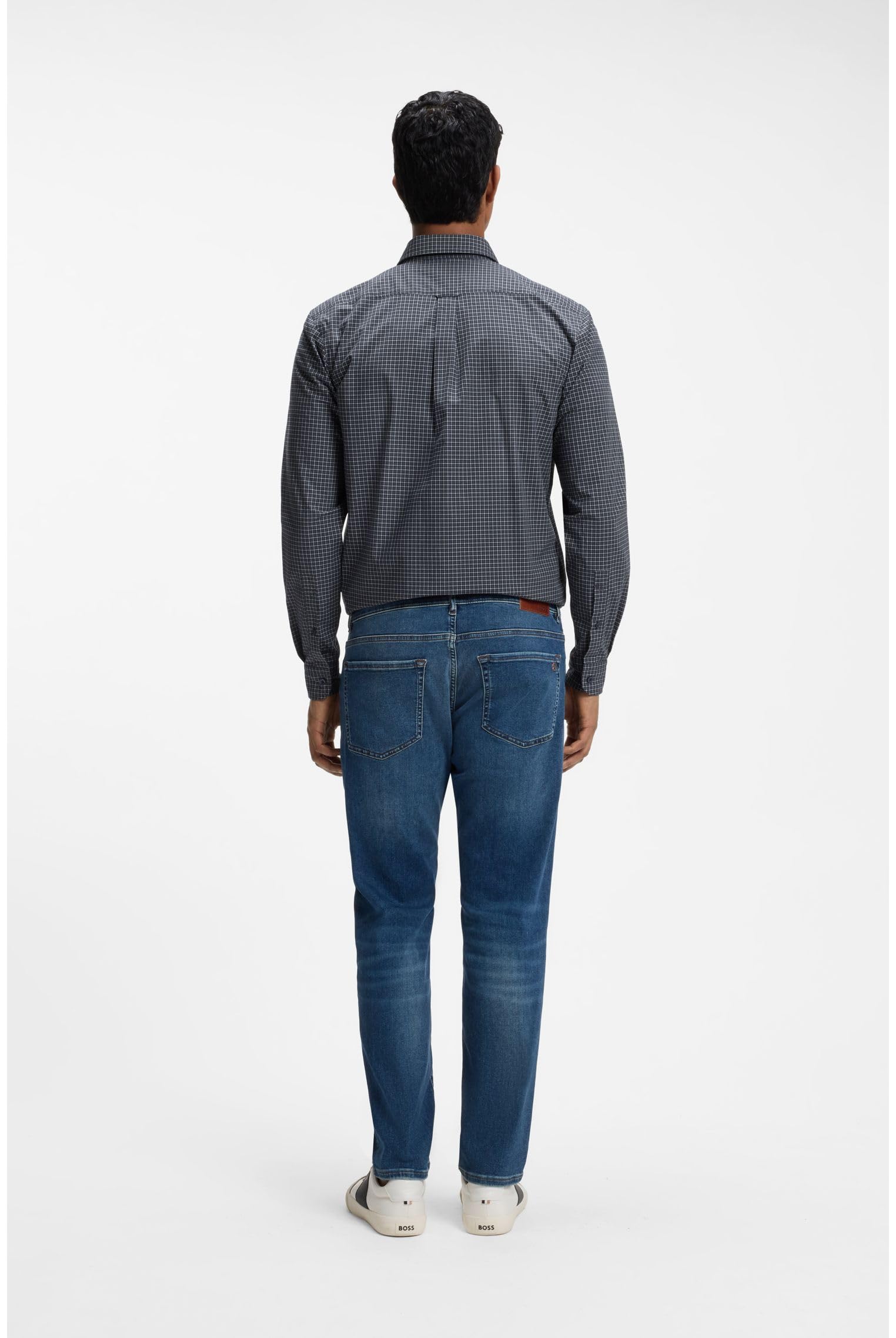 Boss RE.Maine BO Maine - Vaqueros de Corte Regular para Hombre de Mezclilla elástica Azul