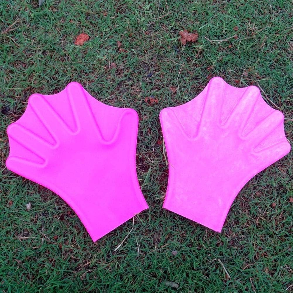 Liadance Silicone Swimming Gloves Aquatic Swimming Training Gloves Diving Hand Equipment for Men Women Fitness Surfing Sports Rosy S : Sports & Outdoors