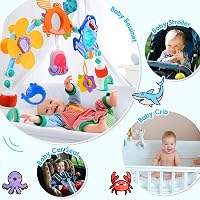 BootyBay Babajáték 0-18 hó, Játszóív Újszülöttnek, Zenélő Babaágy Függesztő 3
