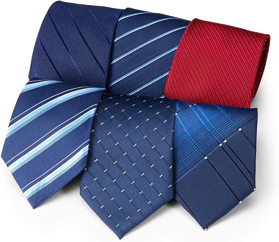 Amazon ウォニヤ ワンタッチネクタイ 5秒装着できる ジップ式 ファスナ ネクタイ セット メンズ ビジネス 結婚式 就活 紳士 父の日 プレゼント 洗える 6本セット 無地 花柄 ストライプ 青 赤 黒 ポリエステル ネクタイ 通販