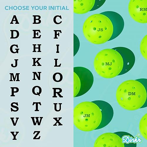 Miniatura 4 de Dink Ink Letters - Marcador de pickleball reutilizable autoentintado  Personaliza tus bolas de pickleball con precisión, tinta duradera de secado